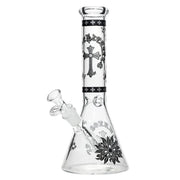 Arsenal - 10” Sacred Cross Beaker Bong - Design 2 - Bongs Canada