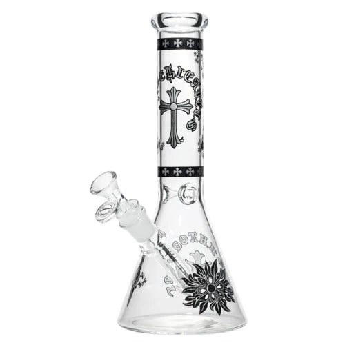 Arsenal - 10” Sacred Cross Beaker Bong - Design 2 - Bongs Canada
