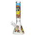 Arsenal - 14 Inch 7mm Trippy Sponge Beaker Bong - Design 2 - Bongs Canada