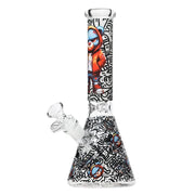 Arsenal - 10 Inch 5mm Street Bear Beaker Bong - Design 3 - Bongs Canada