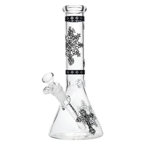 Arsenal - 10” Sacred Cross Beaker Bong - Design 3 - Bongs Canada