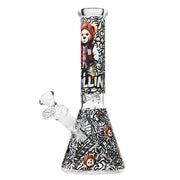 Arsenal - 10 Inch 5mm Street Bear Beaker Bong - Design 4 - Bongs Canada