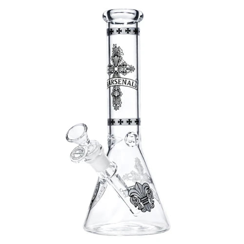 Arsenal - 10” Sacred Cross Beaker Bong - Design 4 - Bongs Canada