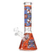 Arsenal brand 10 inch beaker bong with orange decal 5mm thick glass