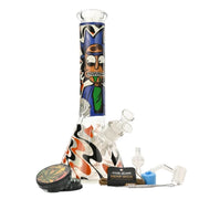 Arsenal Glass - 12” 5mm Toon Tripper Glass Bong 9-in-1 Dab Kit - Design A - Bongs Canada