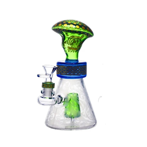 Legendary - 7.4 Inch Mystic Shroom Helm Bong - Design A - Bongs Canada