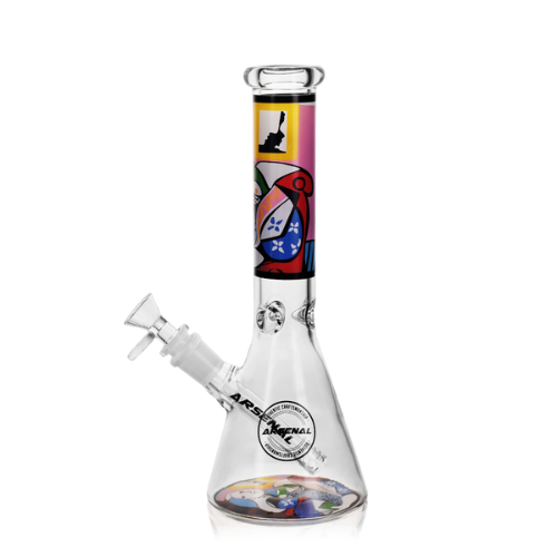 Arsenal Glass - 10" 5mm Arsenal Mandala Lady Glass Bong - Design B - Bongs Canada