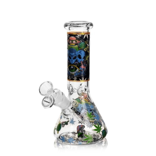 Arsenal Glass - 8" Arsenal Stoner Alien Bong - Design B - Bongs Canada