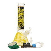 Arsenal Glass - 12” 5mm Skull Chamber Glass Bong 9-in-1 Dab Kit - Design B - Bongs Canada