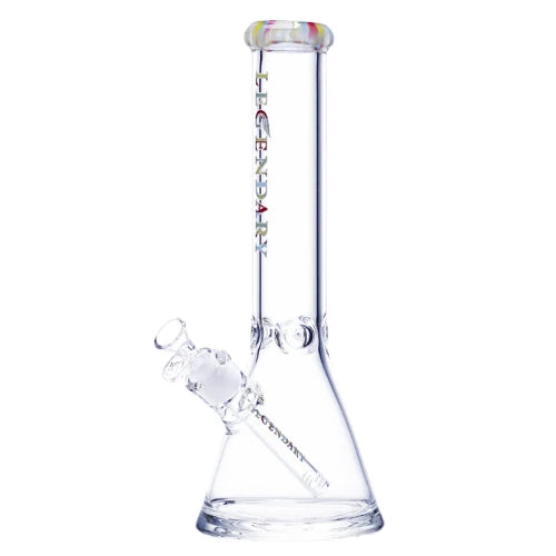 Legendary brand 14 Inch tall 7mm thick glass Marbled Lip Beaker Bong Design B