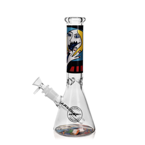 Arsenal Glass - 10" 5mm Arsenal Mandala Lady Glass Bong - Design C - Bongs Canada
