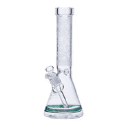 Legendary brand 14 Inch tall 5mm thick glass Etched Twist Beaker bong Design C