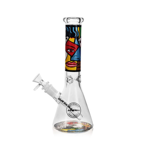 Arsenal Glass - 10" 5mm Arsenal Mandala Lady Glass Bong - Design D - Bongs Canada