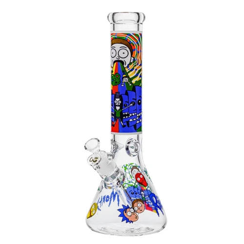 OG Original - 14" 7mm OG Original Cosmic Chaos Beaker Bong - Design D - Bongs Canada