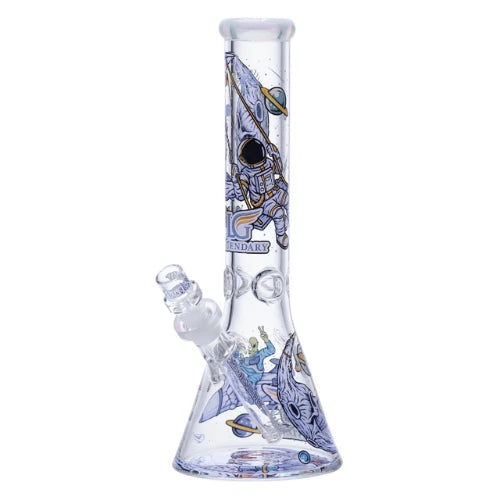 Legendary brand 14 Inch 7mm thick glass Multi-Character Beaker Bong Design D