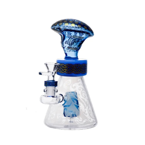 Legendary - 7.4 Inch Mystic Shroom Helm Bong - Design D - Bongs Canada