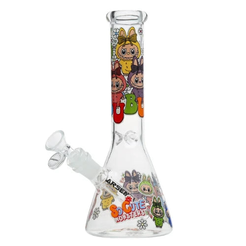 Arsenal - 10" Arsenal Cute Monster Beaker Bong - Design E - Bongs Canada