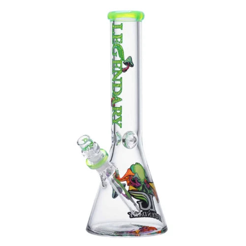 Legendary brand 14 Inch 7mm thick glass Multi-Character Beaker Bong Design E
