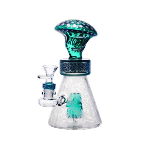 Legendary - 7.4 Inch Mystic Shroom Helm Bong - Design E - Bongs Canada