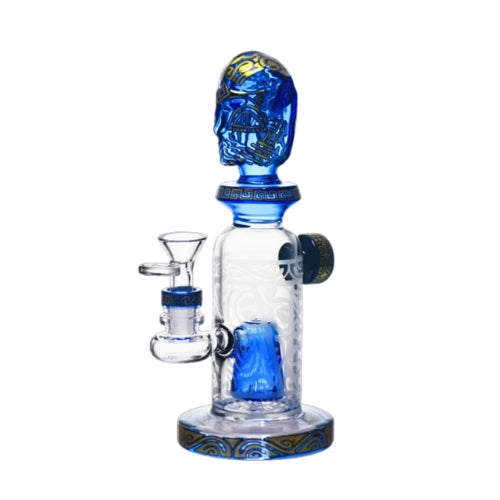Legendary - 9 Inch Mythic Warrior Helm Bong - Design E - Bongs Canada