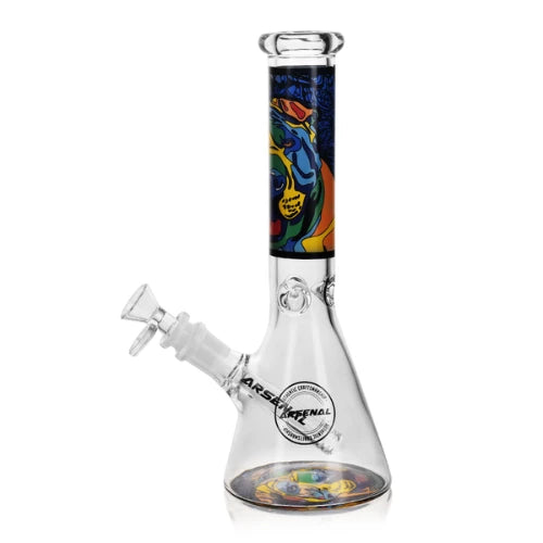 Arsenal Glass - 10" 5mm Picasso's Spirit Glass Bong - Design F - Bongs Canada