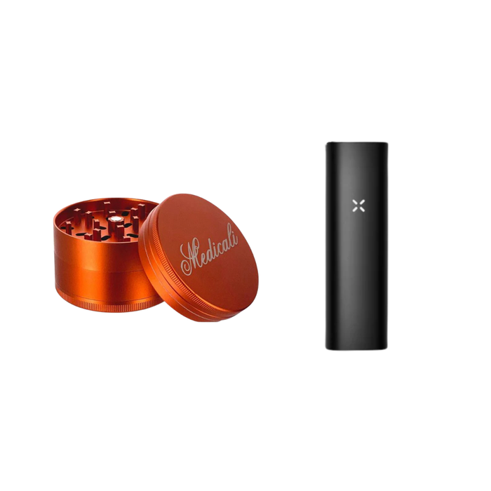 Medicali Grinder + PAX Plus Dry Herb Vaporizer Complete Kit Bundle