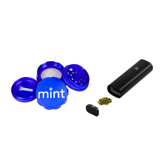 Big Minty - Blue + PAX Mini Dry Herb Vaporizer Bundle