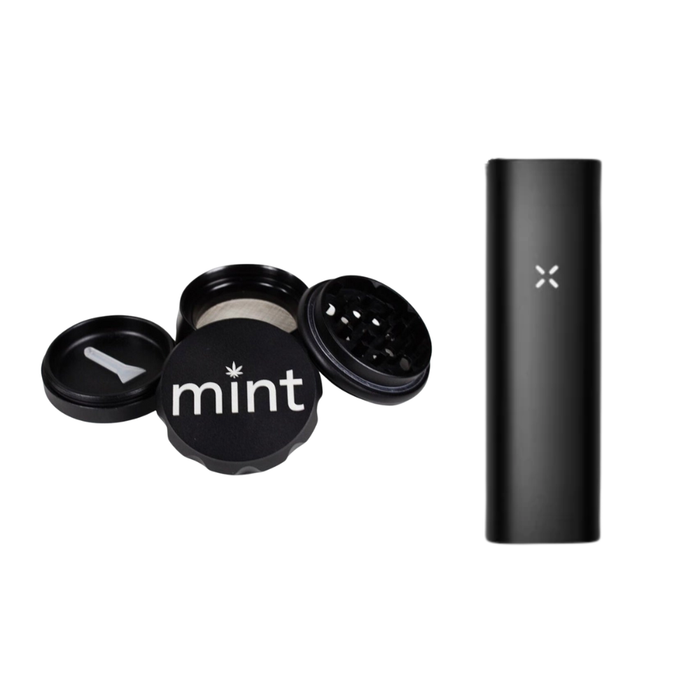 Big Minty - Black + PAX Plus Dry Herb Vaporizer Complete Kit Bundle