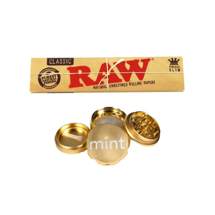 Big Minty - Gold + Raw Classic King Size (Slim) Bundle