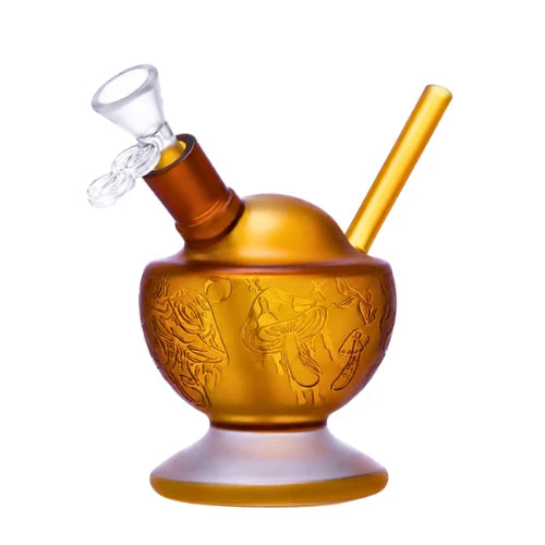 Cheech - 6.5 Inch Honey Pot Waterpipe - Gold - Bongs Canada