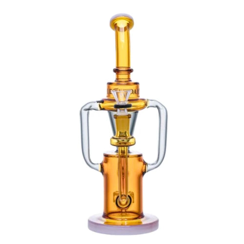 Legendary - 10 Inch Multicolor Recycler - Gold - Bongs Canada