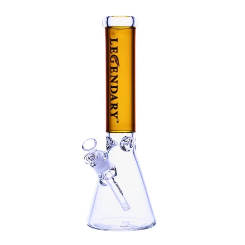 Legendary - 14 Inch Vibrant Top Beaker - Gold - Bongs Canada