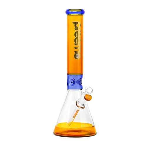 Preemo - 15.5” Contrast Pinch Beaker - Gold - Bongs Canada