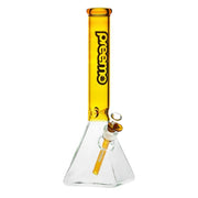 Preemo - 16” Pyramid Base Beaker - Gold - Bongs Canada