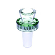 Castle Glass - 14mm Puck Bowl - Green - Bongs Canada