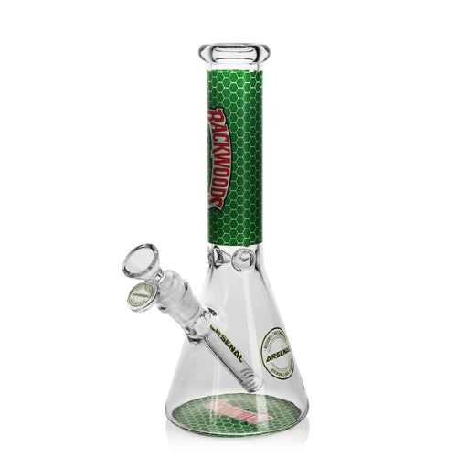 Arsenal - 10" Arsenal BKW Glass Bong - Green - Bongs Canada