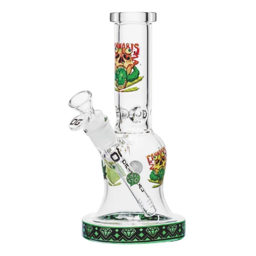 OG Original - 10" Graffiti Bubble Base Bong - Green - Bongs Canada