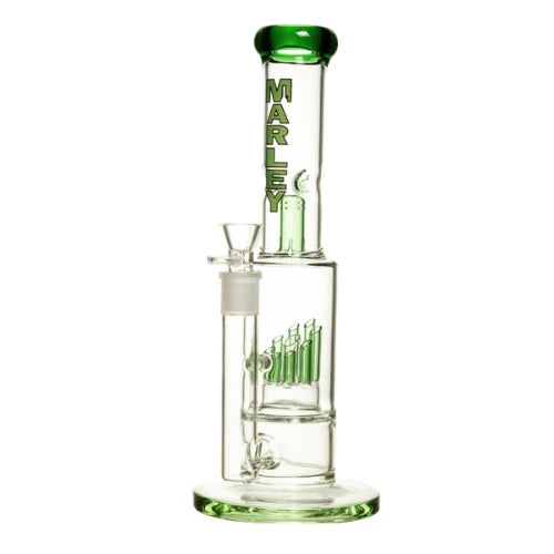 Marley - 13" Tube Ensemble Bong - Green - Bongs Canada