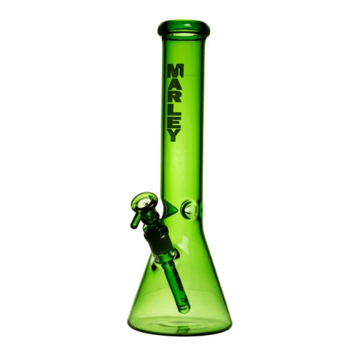 Marley - 14" Marley Essential Flow Bong - Green - Bongs Canada