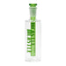 Castle Glassworks brand ash catcher with a green coloured pull out stem with 14mm joint