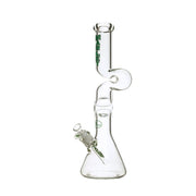 Marley - 17" 7mm Double Zong - Green - Bongs Canada