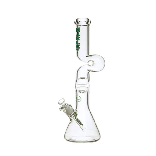Marley - 17" 7mm Double Zong - Green - Bongs Canada