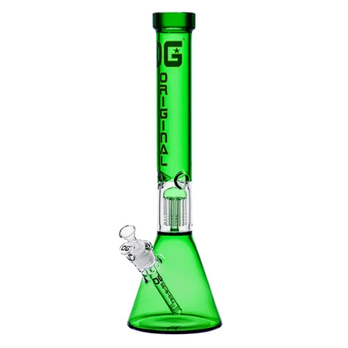 OG Original - 18" 5mm Colored Tree Perc Beaker Bong - Green - Bongs Canada
