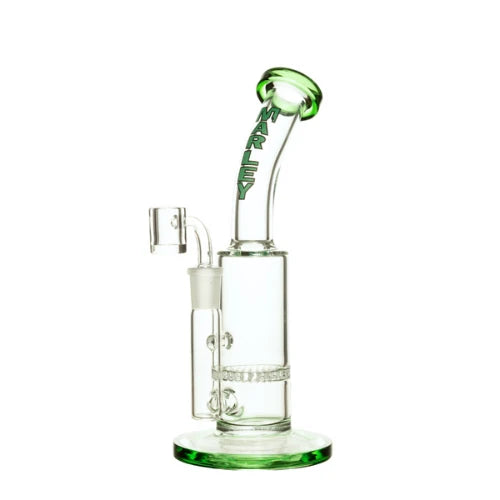 Marley - 9" Marley barrel showerhead Dab Rig - Green - Bongs Canada