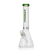 14" tall 5mm thick arsenal brand beaker bong in green