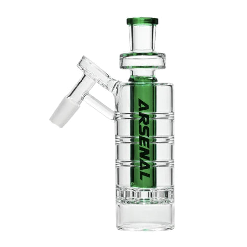 Arsenal - 14mm 45° Stacked Core Ash Catcher - Green - Bongs Canada