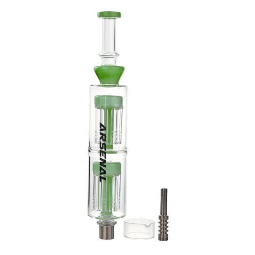 Arsenal - Arsenal Twin Core Perc Nectar Collector Kit - Green - Bongs Canada