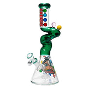 Cheech - 12 Inch Colored Twisted Zong - Green - Bongs Canada