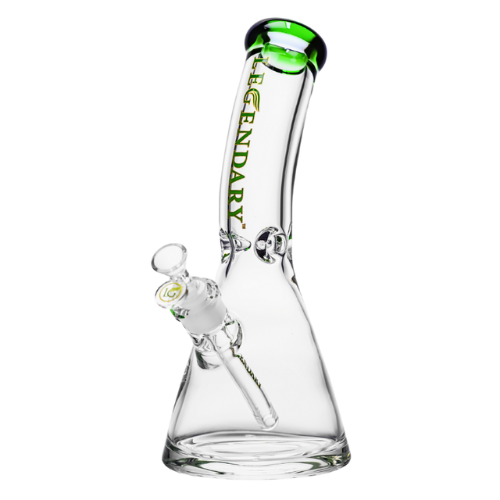 Legendary - 12 Inch Bend Neck Beaker - Green - Bongs Canada