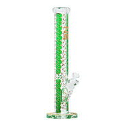 Nice Glass - 16” Straight Shooter Bong - Green - Bongs Canada